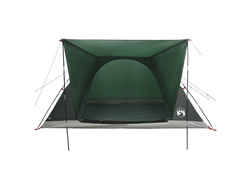 Tente de camping 6 personne vert armée polyester et acier - Conforama D