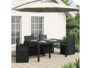 Coussins de siège et de dos polyester anthracite 47 x 45 x 2 cm cf60809