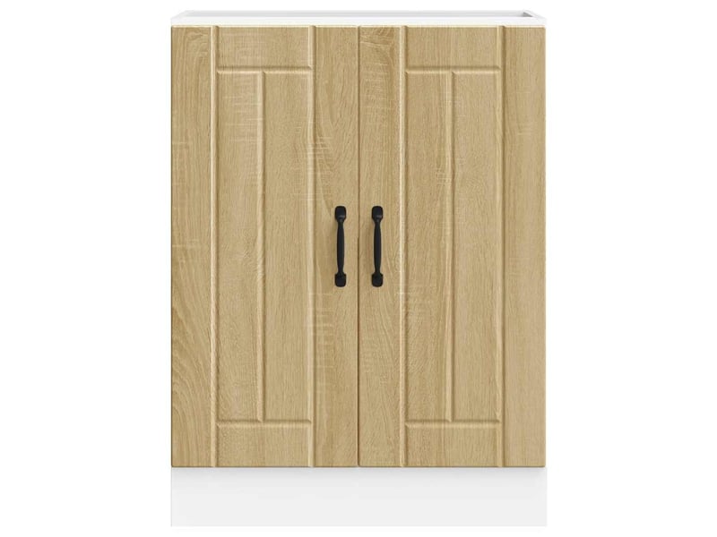  Meuble de cuisine, meuble de base de lavabo chêne sonoma bois d'ingénierie  - Conforama D