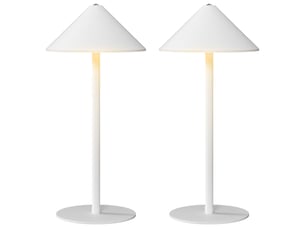 Lampe de table led avec câble usb. Interrupteur tactile. Métal. Rechargeable. Blanche.