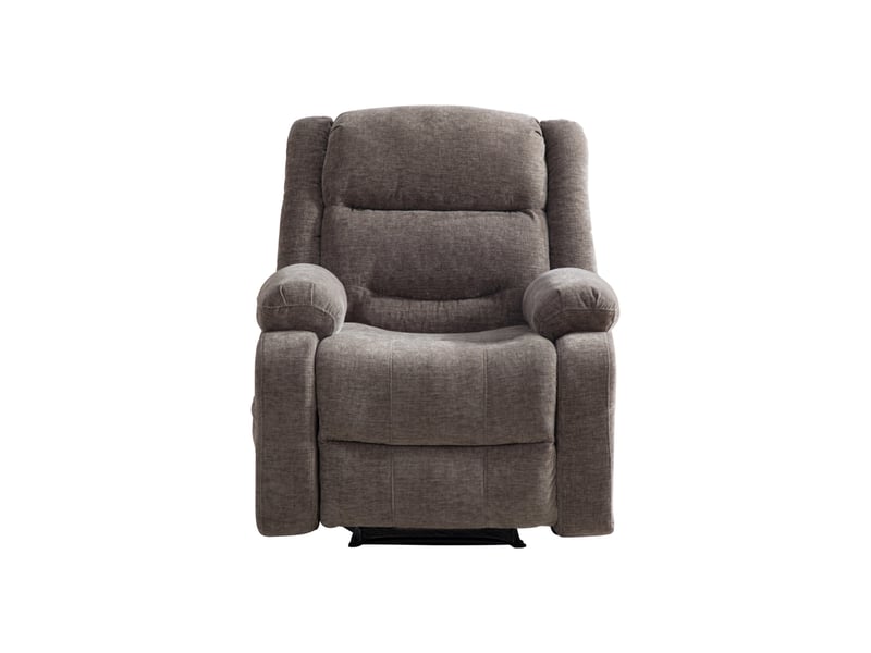  Fauteuil relax gris avec massage électrique, chauffage, dossier inclinable et poches latérales  - Conforama A