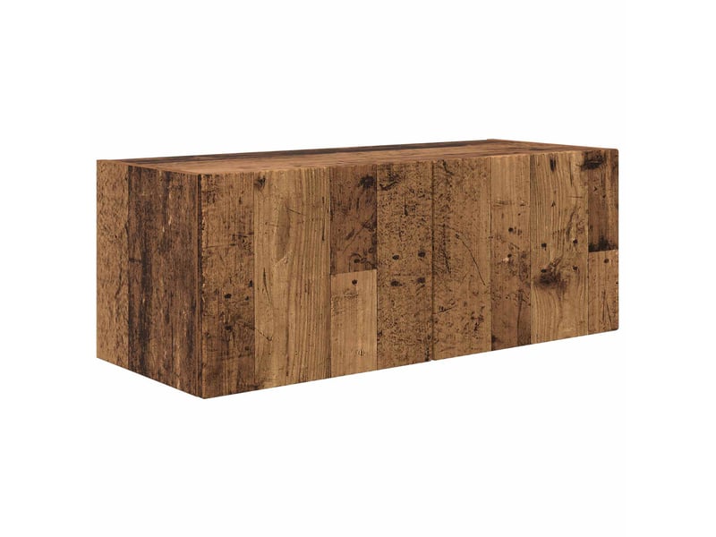  Ensemble meuble tv - banc tv - meuble de rangement 2 pcs bois ancien bois d'ingénierie  - Conforama E