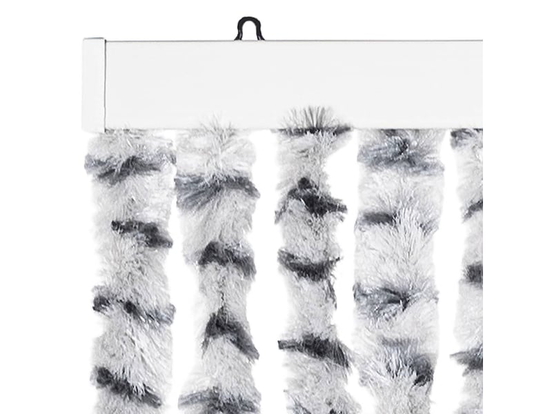  Rideau anti-mouches, moustiquaire gris clair et gris foncé 90x200 cm chenille cf43541  - Conforama D
