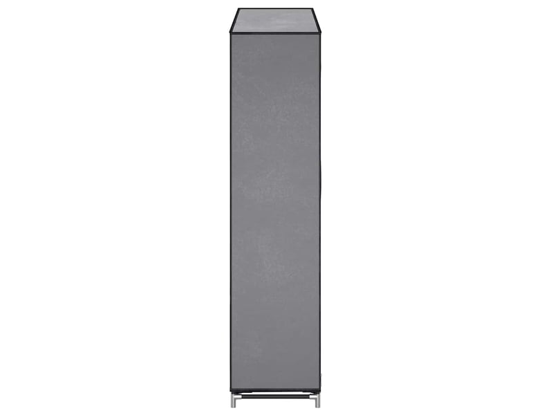  Meuble à chaussure | armoire à chaussures avec housse gris 115x28x110 cm tissu  - Conforama E