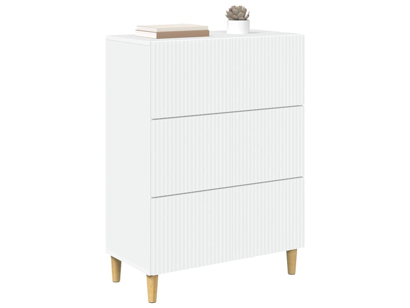 Armoire à tiroirs, rangement bureau blanc 66 x 34,5 x 90 cm bois d'ingénierie shl4970 - Conforama C
