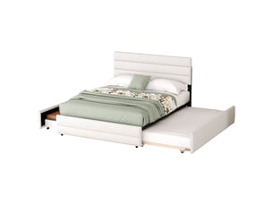 Lit gigogne 140x200 cm HAUSS SPOLE coloris beige