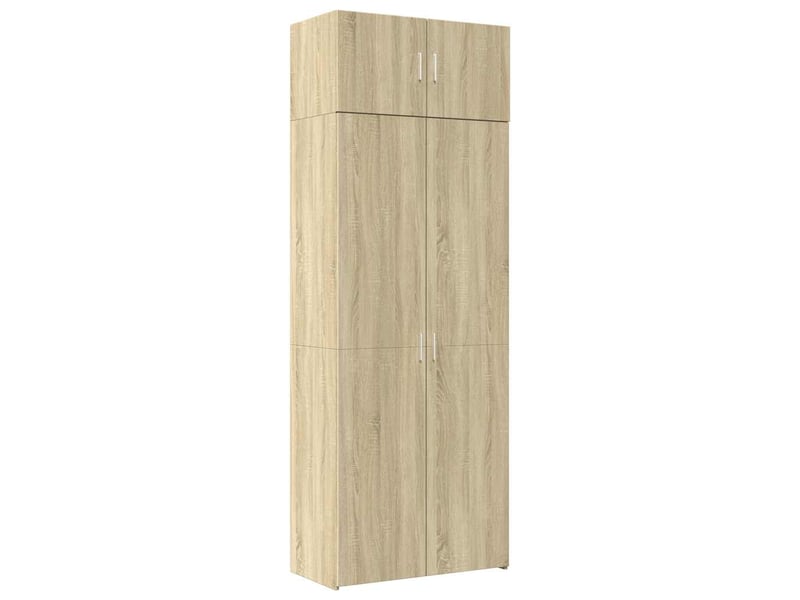  Buffet - armoire de rangement chêne sonoma 80x42,5x225 cm  - Conforama A