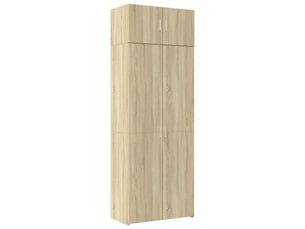 Buffet - armoire de rangement chêne sonoma 80x42,5x225 cm