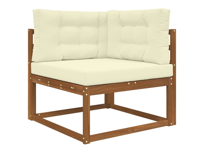 Coussin de canapé d'extérieur, coussin de chaise polyester crème 80 x 80 cm cf54080 - Conforama C