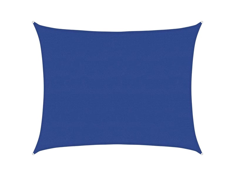  Voile d'ombrage - voile d'ombre - voile parasol 160 gm² rectangulaire bleu 6x8 m pehd  - Conforama A