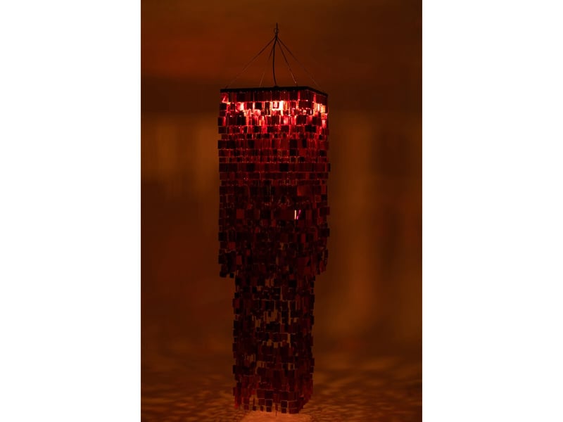  Abat-jour suspension sequins dagmar 180cm rose  - Conforama E