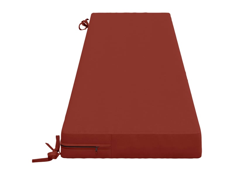 Coussin de banc, coussin d'assise, coussin de canapé soest 100 % polyester rouge 170 x 40 x 8 cm cf53522 - Conforama D
