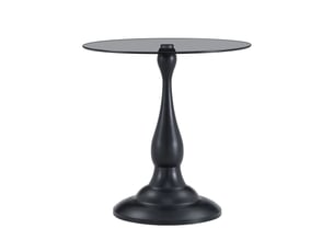 Table basse rond(e) coloris noir ULQENI  - 50 cmx50 cm