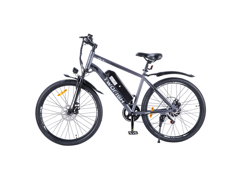 Vélo électrique twofish tf01, 36v 250w 15ah, 26 tout-terrain, gris - Conforama A