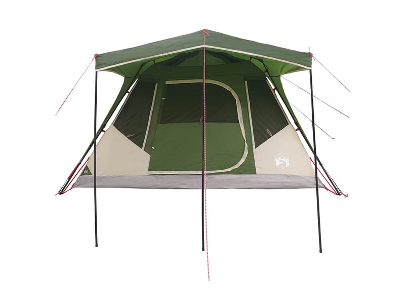 Tente de camping, tente familiale vert 6 personnes polyester et acier  - Conforama E