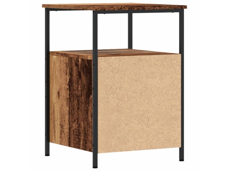  Table de chevet - cabinet de chevet - table de nuit vieux bois 34x35,5x50 cm bois d’ingénierie  - Conforama E