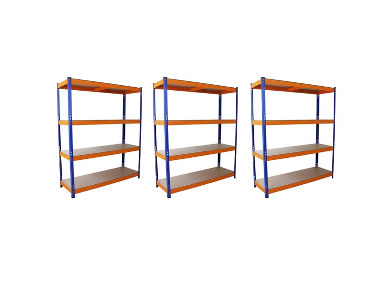  Monster racking – lot de 3 rayonnages en acier s-rax, etagères en mdf solide, assemblage sans boulons, 150cm x 50cm x 180cm 20021 - Conforama A