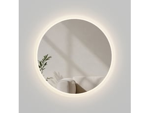 Emke miroir lumineux salle de bain rond diamètre 80cm, miroir led avec interrupteur tactile, anti-buée, miroir avec éclairage 3 couleurs