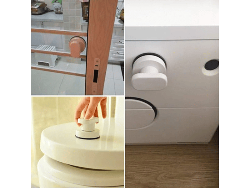 Paquet de 2 ventouses pour poignée de toilette, poignée de porte, tiroir, avec ventouse puissante pour porte en verre.  - Conforama E