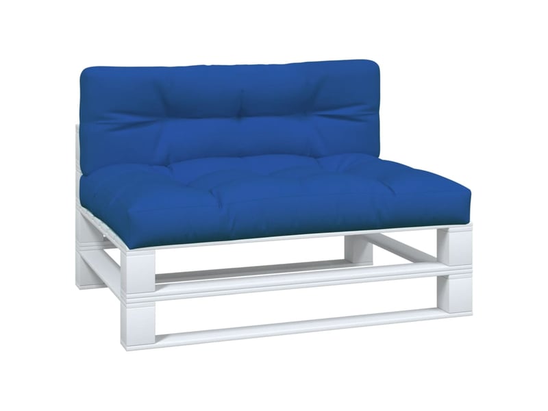  Lot de 2 coussins de palette, coussins de canapé bleu royal tissu cf59511  - Conforama C
