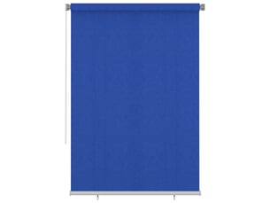 Store enrouleur, store roulant d'extérieur 165 (l) x 230 (h) cm bleu hdpe cf47351