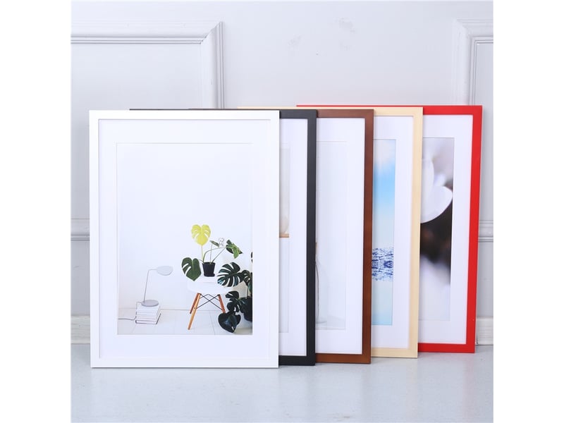  Lot de 3 cadres photo en plastique noir – 20 x 30cm  - Conforama C