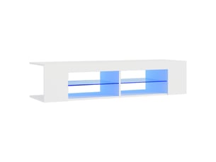 Meuble tv coloris blanc 135 cm