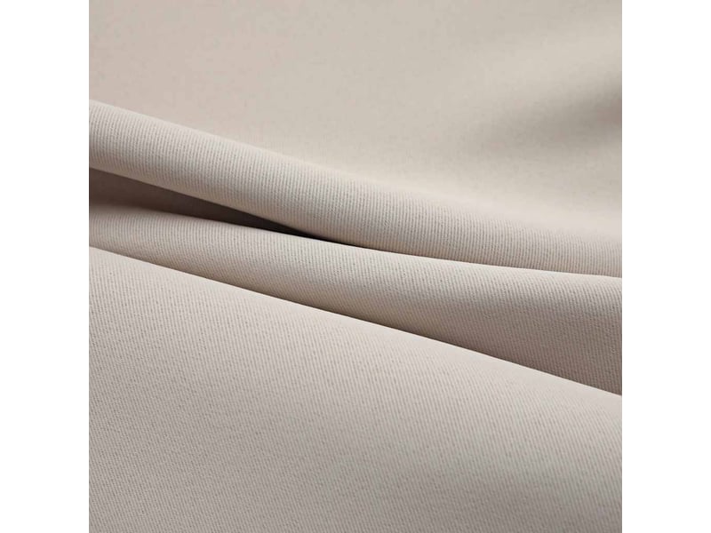  Lot de 2 rideaux occultants, rideaux black-out avec anneaux en métal beige 140x225 cm cf44835  - Conforama D