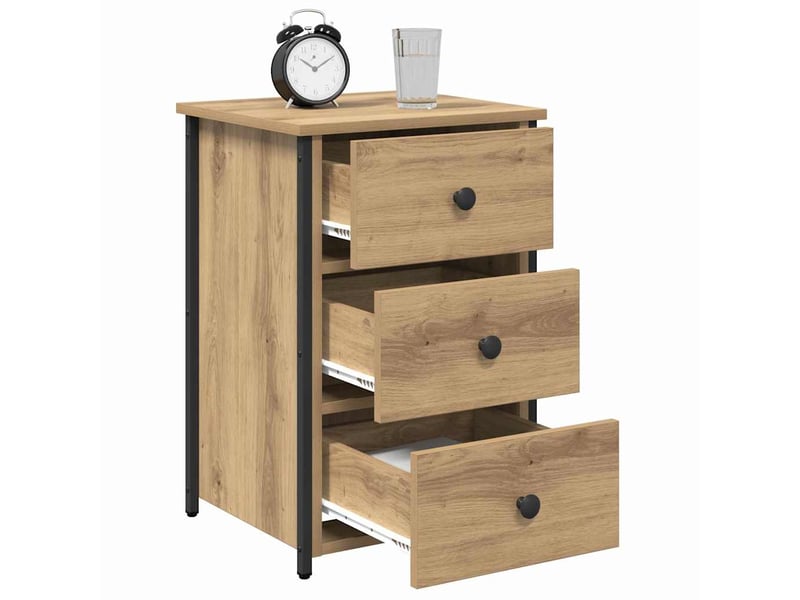  Table de chevet avec tiroir 2 pièces marron 40 x 36 x 60 cm  - Conforama C