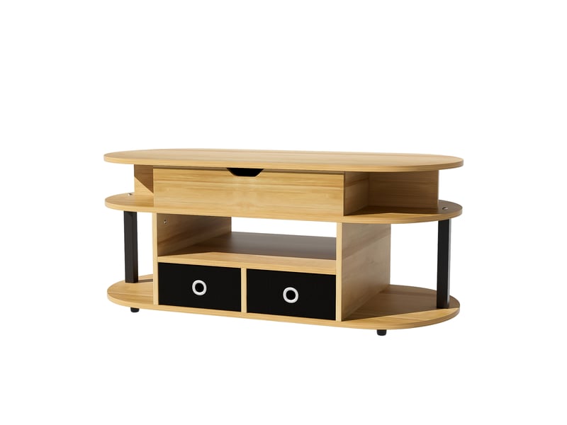 Table basse relevable 105 x 50 cm en panneau de particules - Conforama A