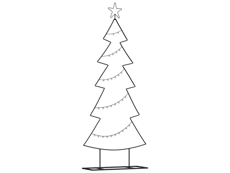  Arbre de noël, sapin de noël en métal noir 150 cm acier  - Conforama A