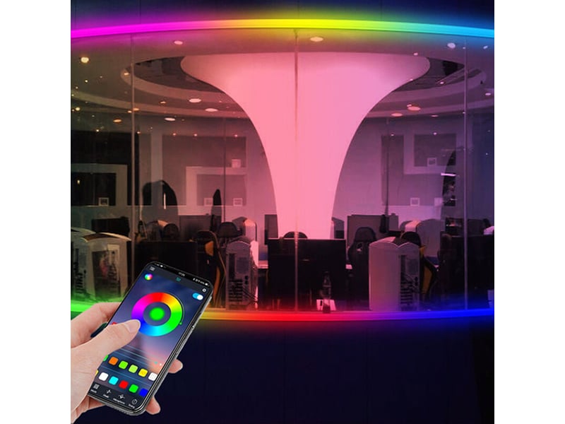  Bande lumineuse néon 3 m, led flexible à intensité variable 220 v avec contrôle par application, télécomm  - Conforama D