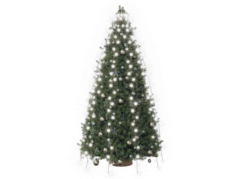  Guirlande lumineuse d'arbre de noël 250 led blanc froid 250 cm  - Conforama D