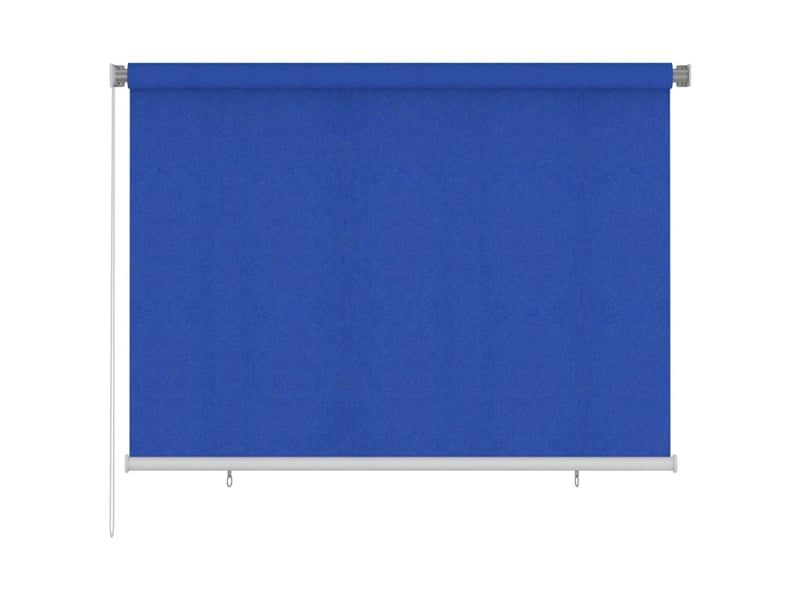  Store enrouleur, store roulant d'extérieur 205 (l) x 140 (h) cm bleu hdpe cf47375  - Conforama B