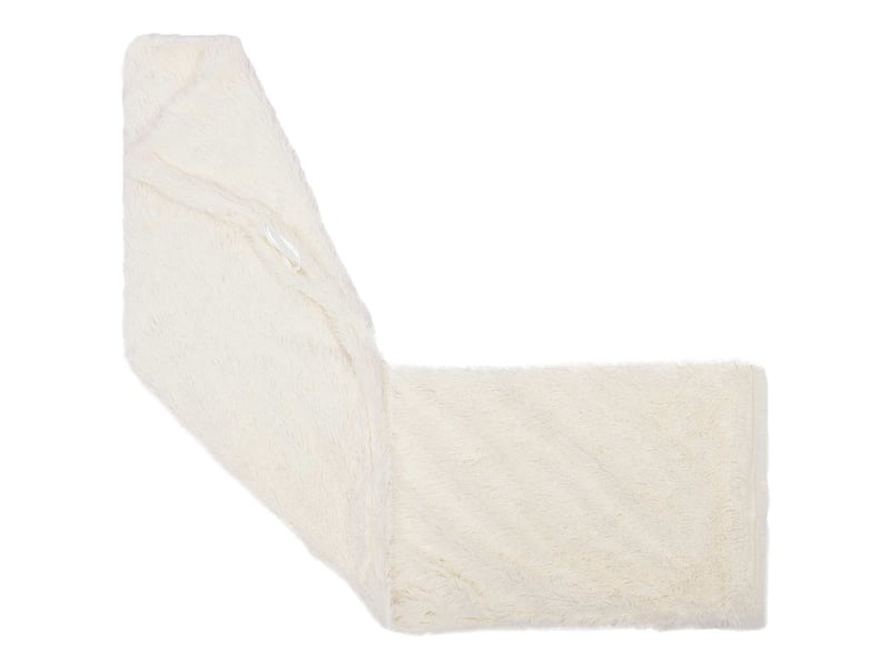  Lot de 2 coussins avec oreiller, coussins décoratifs heerlen blanc fleece pv cf50408  - Conforama D