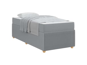 Lit simple 80x200 cm coloris gris