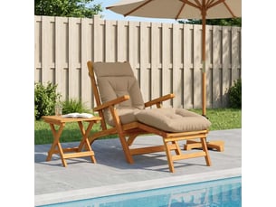 Coussin de transat, coussin pour bain de soleil vianen 100 % polyester sable 200 x 50 x 8 cm cf56338