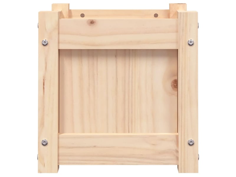  Jardinière - bac à fleurs 31x31x31 cm bois de pin massif  - Conforama E