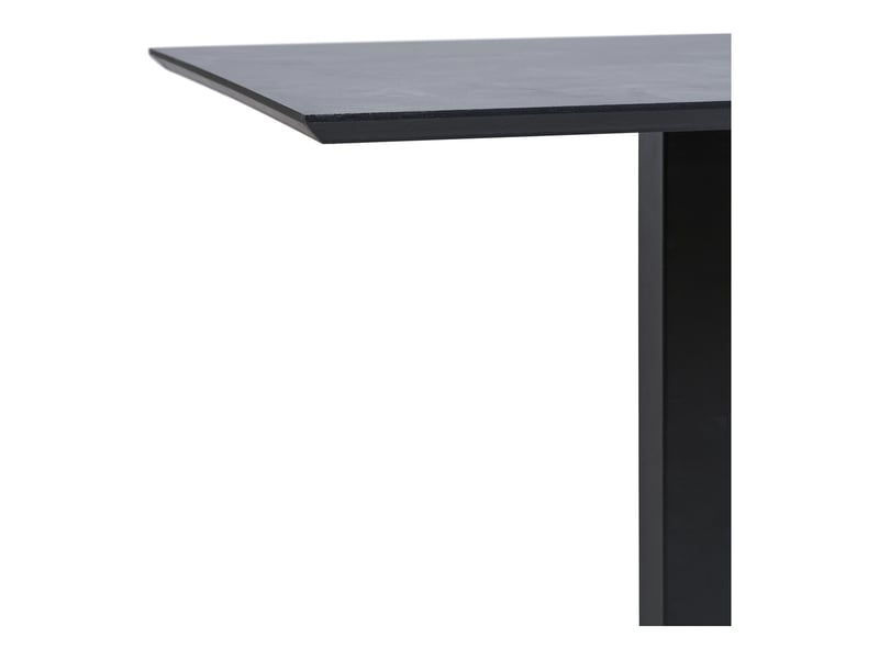  Table bistrot fano effetto pietra avec base en métal noir 70x70x75 cm  - Conforama D