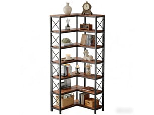 Bibliotheque coloris bicolore 7 étagère(s) <strong>MIVRAY </strong> <strong></strong> - 60 cm x 200 cm