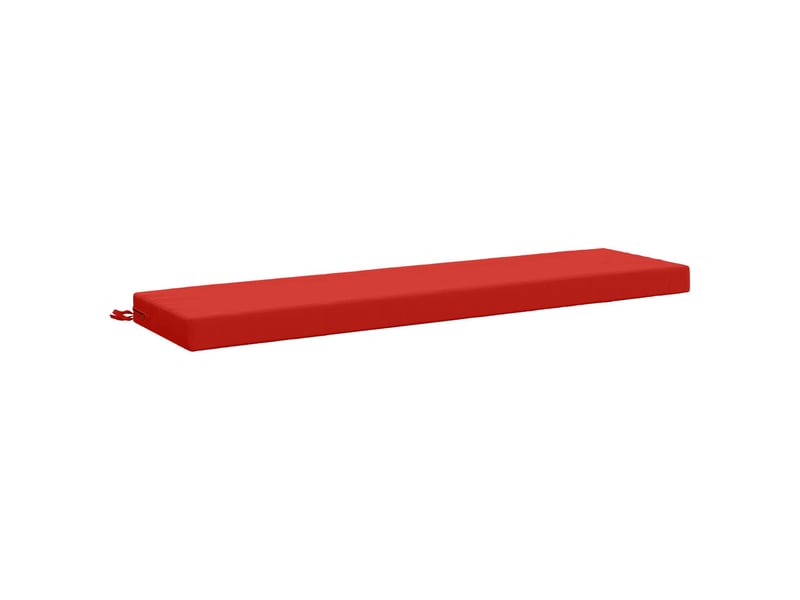  Lot de 2 coussins de banc, coussins d'assise soest 100 % polyester rouge cf57391  - Conforama D