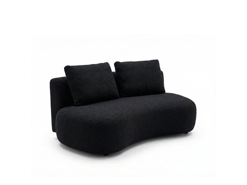 Canapé luna noir 2 places 3CA57.AS.2D.12 - Conforama C