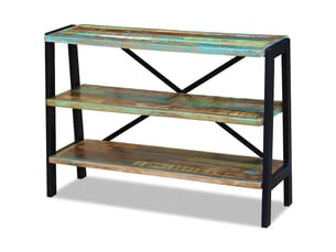 Buffet - bahut - meuble de rangement 3 étagères bois de récupération massif