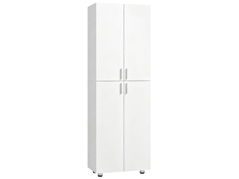  Armoire à 4 portes, 180 cm, blanche  - Conforama A
