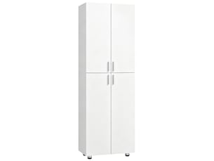 Armoire à 4 portes, 180 cm, blanche