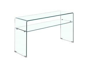 Console   coloris transparent <strong>MEUBLETMOI</strong> <strong>65287022</strong> - longueur 125 cm - 125 cm