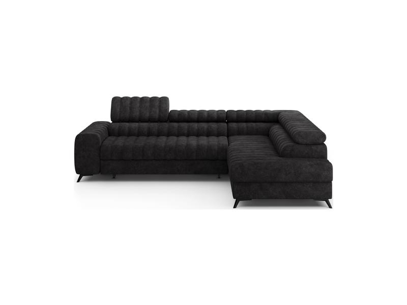 Canapé d'angle collection kanedojo coloris noir - Conforama A