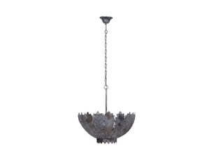 Lampe suspension en métal autumn leaves 77cm argent