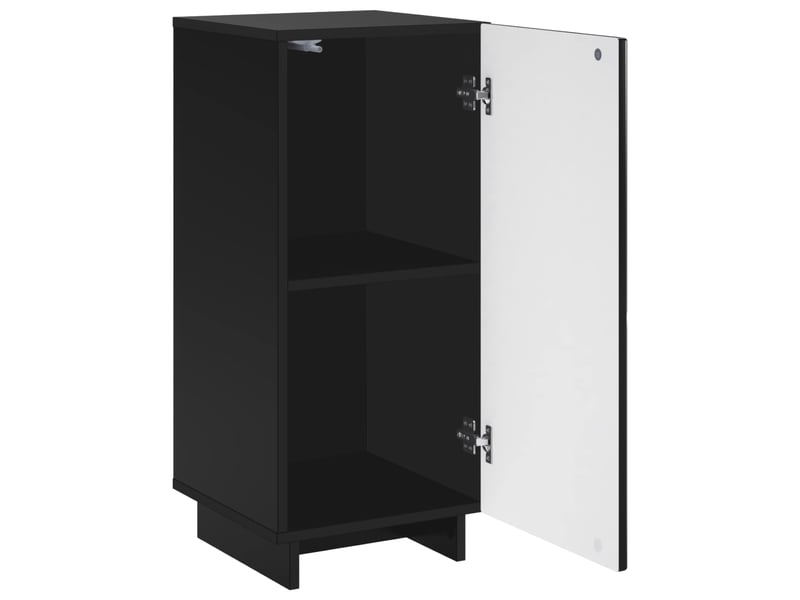  Buffet salon, buffet de rangement noir 33,5x34,5x75 cm bois d'ingénierie shl43148  - Conforama C