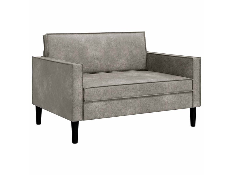  Vidaxl fauteuil xxl gris clair simili daim  - Conforama D